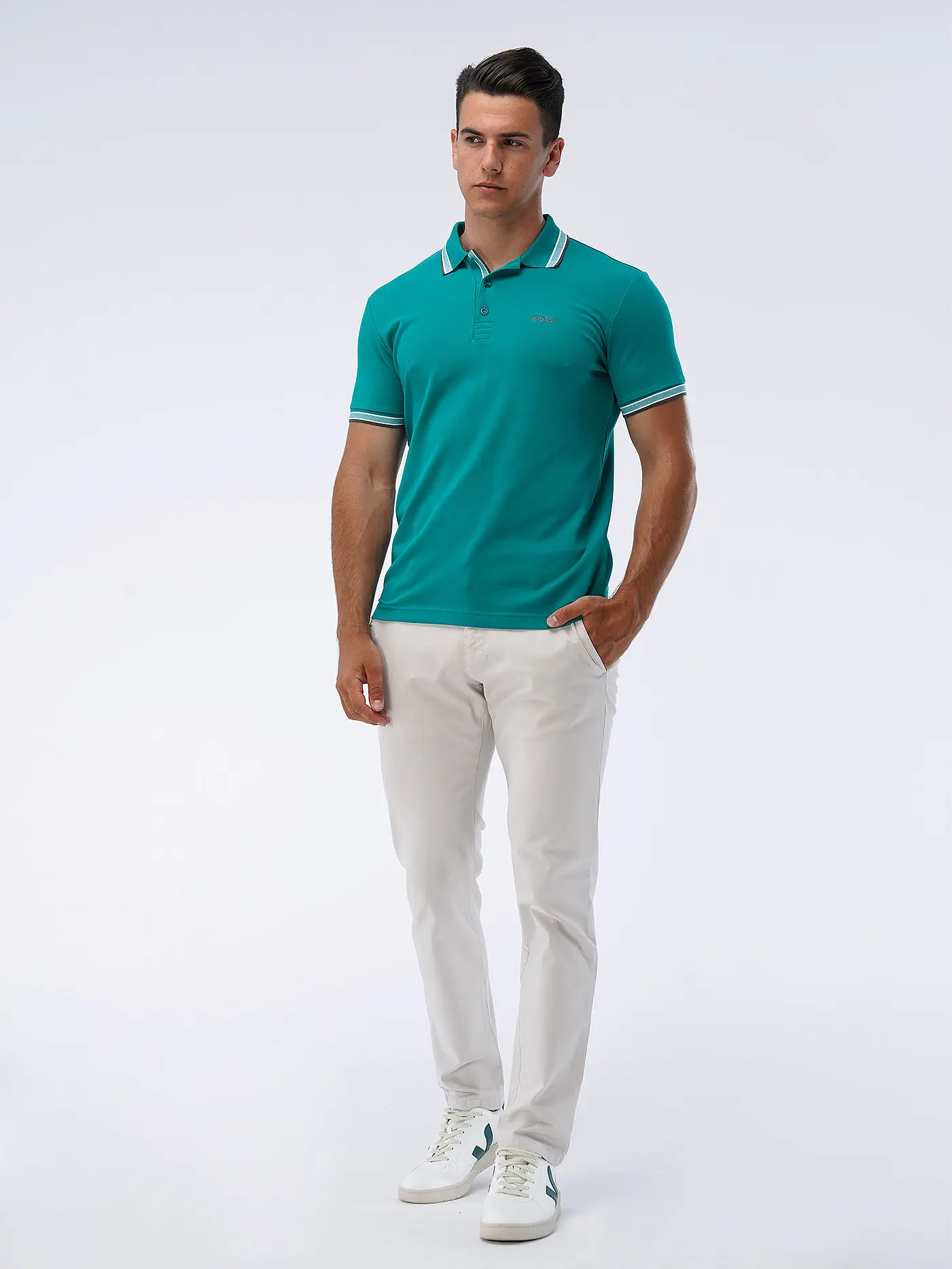 BOSS | Poloshirt Regular Fit PADDY | dunkelgrün